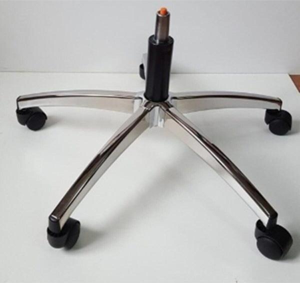 Yıldızsit Oyuncu Koltuğu Krom Ayak Siyah Pistonlu Çap 70 Cm - Image 1