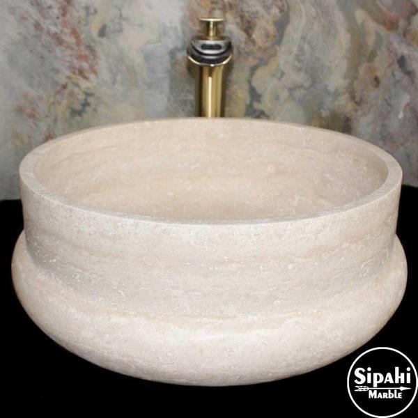 Sipahi Marble Traverten Armut Dizayn Lavabo - Image 1