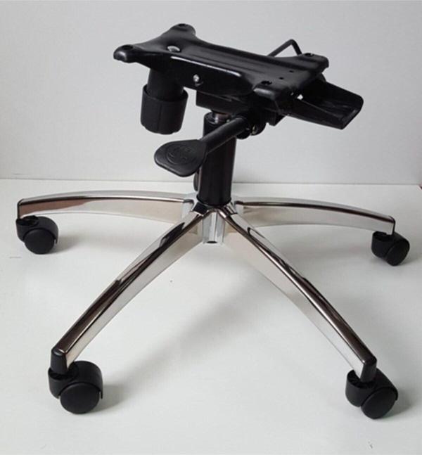 Yıldızsit Makam Koltuğu Krom Ayak Çift Kollu Kuyruklu Mekanizma Çap 70 Cm - Image 1