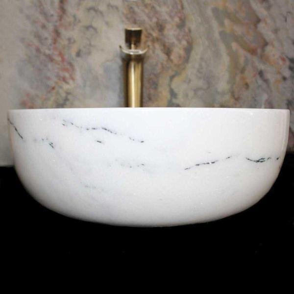 Sipahi Marble Leylak Mermer Kalın Kenar Lavabo - Image 1