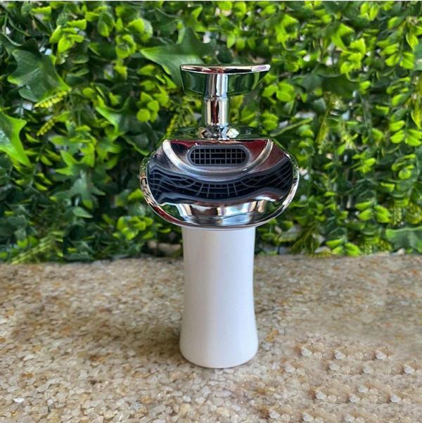 Sipahi Marble Krom Beyaz Kısa Şelale Modern Batarya - Image 1