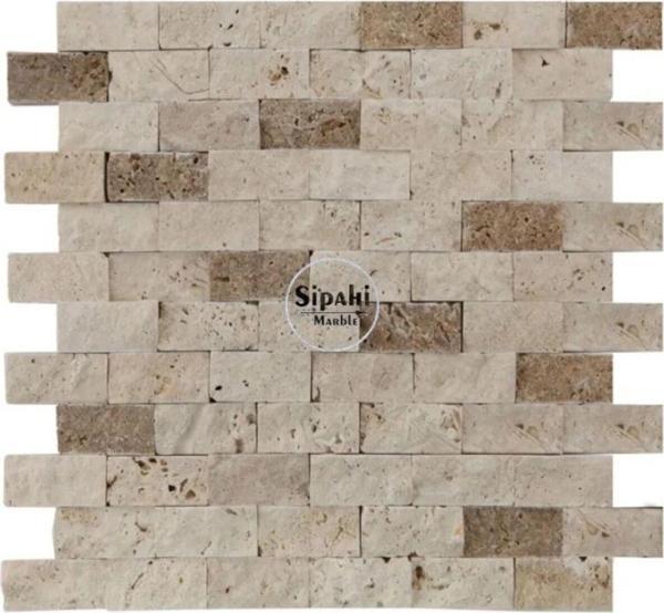 Sipahi Marble İkili Mix Traverten Patlatma Mozaik - Image 1