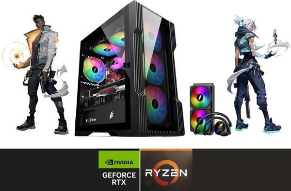 Seraphic Gaming Ryzen 5 7600 32 Gb Ddr5 Ram 1 Tb Ssd Sıvı Soğutma 8 Gb Rtx 4060Tı Oyuncu Bilgisayarı - Image 1
