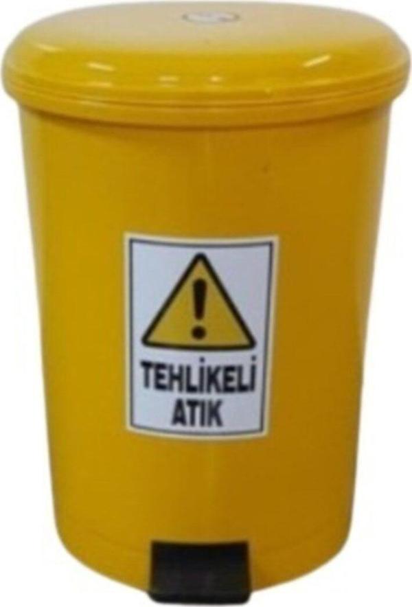 Şenyayla Plastik Tehlikeli Atık Kovası 25 Lt Pedallı - Image 1