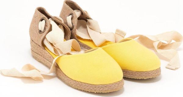 Gerçek Elişi Hasır Jüt Bileğe Bağlı Ipli Günlük Kadın Espadril Handmade - Image 1