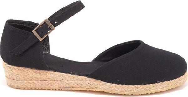 Gerçek Elişi Hasır 3cm Topuklu Bantlı Günlük Kadın Espadril Handmade - Image 1