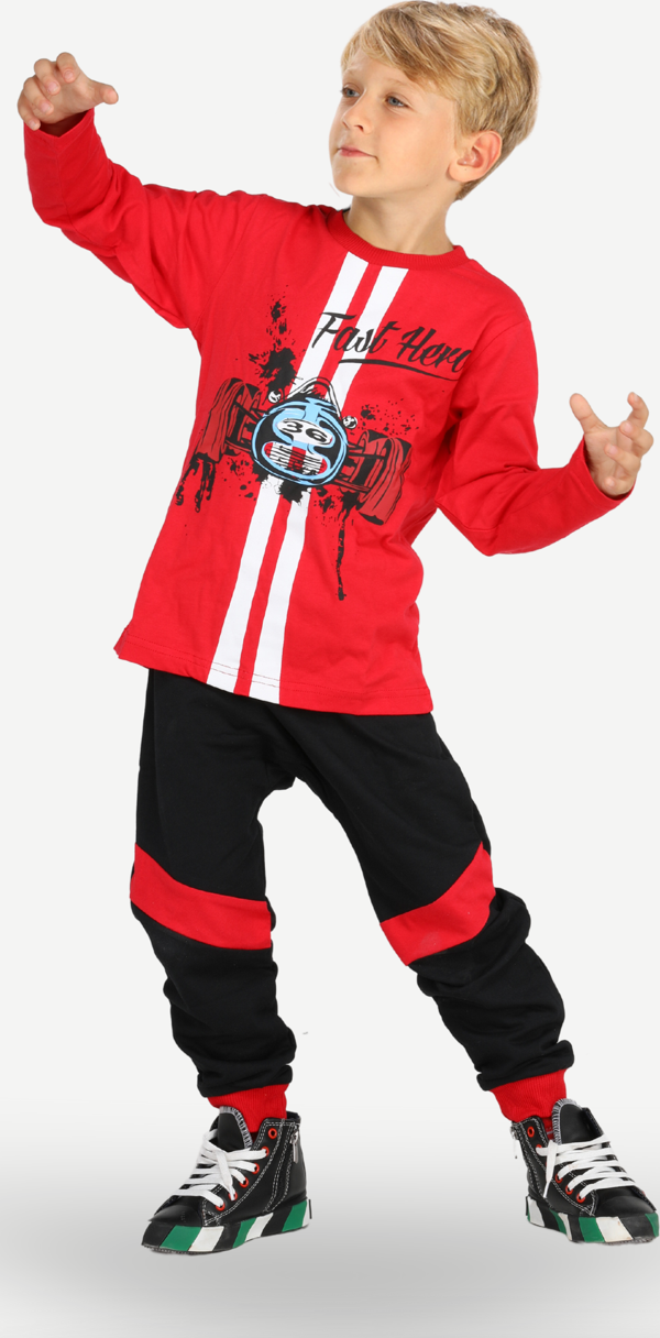 Yarışcı Baggy Kesim Pantolon +T-shirt Takım - Image 1