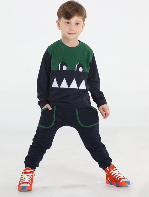 Timsah Cepli Baggy Pantolon + T-shirt Takım - Image 1