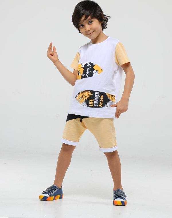 Surfer Baggy Erkek Çocuk Şort Takım - Image 1