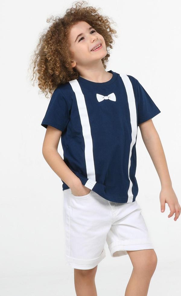 Papyon Beyaz Denim Şort + T-shirt Takım - Image 1