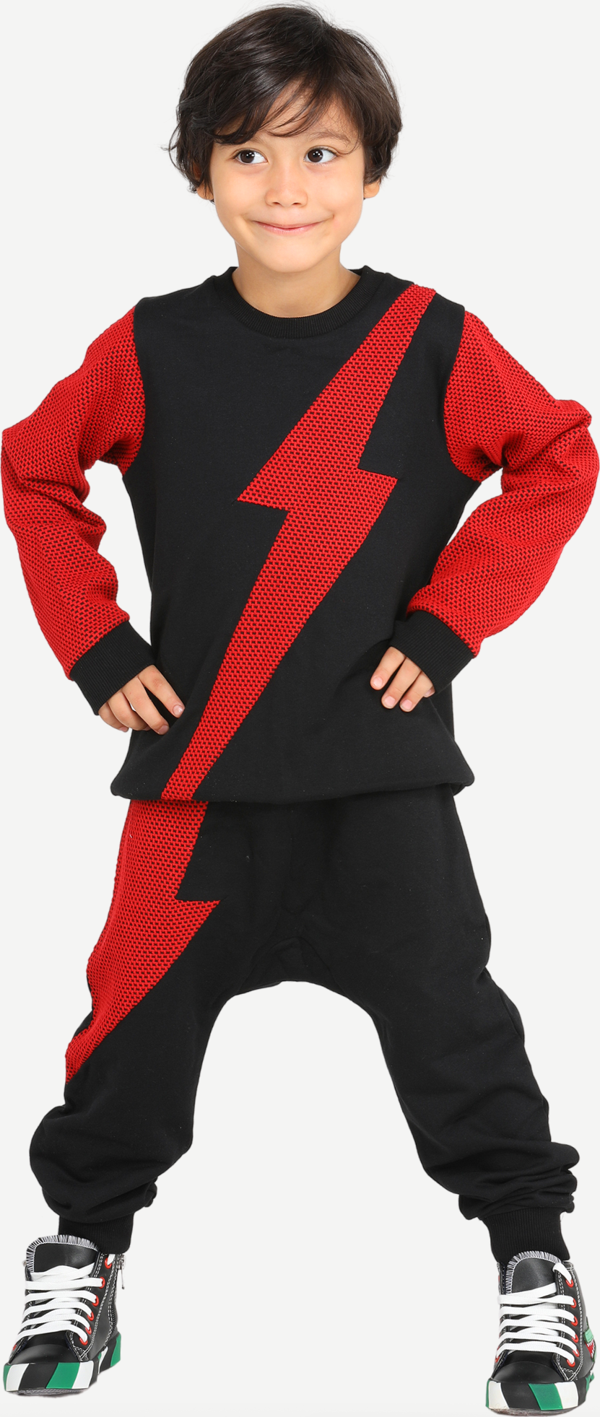 Kırmızı Şimşek Erkek Çocuk Eşofman Takım - Image 1