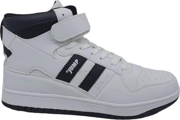 Jump 28504 Beyaz Uzun Bilekli Erkek Sneaker Günlük Spor Ayakkabı - Image 1