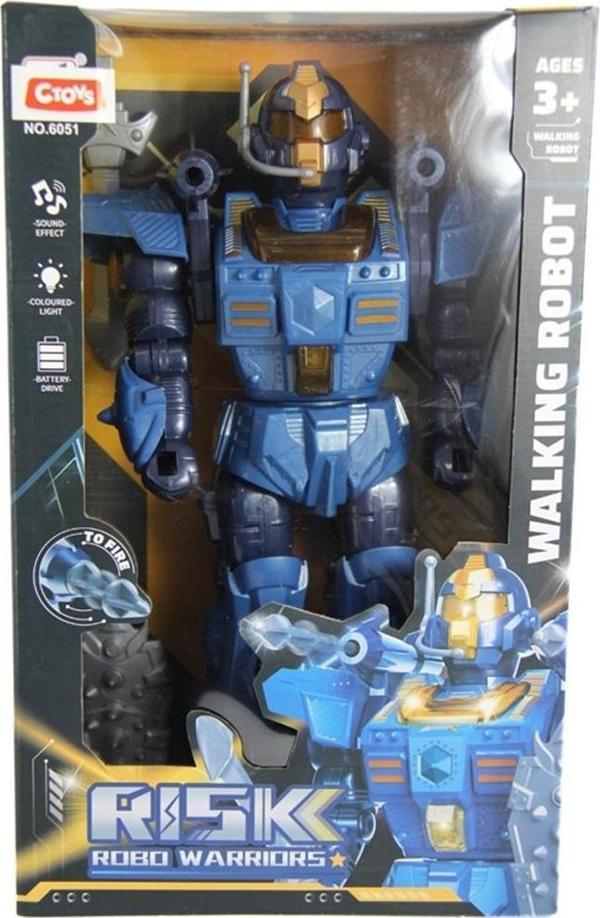 Ctoy Oyuncak Işıklı Sesli Ok Atan Ve 360 Derece Dönen Robot 6051 (Karışık Renk 1 Adet) - Image 1