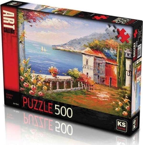 Ks Games Puzzle 500 Parça Garden Sea Jin Park (11377) 20058 - Image 1