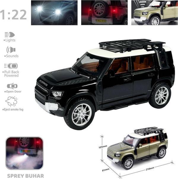 Vardem Oyuncak Çek Bırak 1:22 Sesli Ve Işıklı Buharlı Df Jeep Vrd-Hcl-510A (Karışık Renk 1 Adet) - Image 1