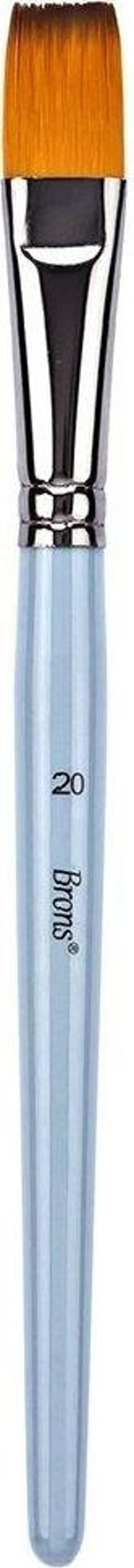 Brons 200F Serisi Yağlı Boya Kısa Sap Fırça No:20 Br-2160 (12 Li Paket) - Image 1