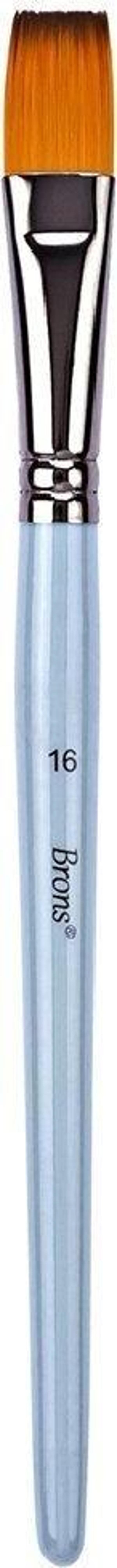 Brons 200F Serisi Yağlı Boya Kısa Sap Fırça No:16 Br-2158 (12 Li Paket) - Image 1