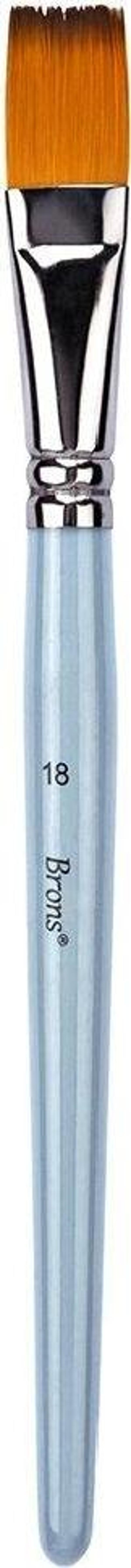 Brons 200F Serisi Yağlı Boya Kısa Sap Fırça No:18 Br-2159 (12 Li Paket) - Image 1