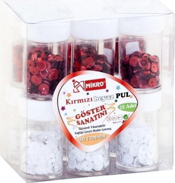 Mikro Elişi Pulu Sim Yuvarlak Beyaz Gg12-08Wr (12 Li Paket) - Image 1