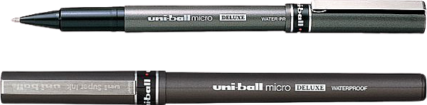 Uni-Ball Roller Kalem Micro Deluxe 0.5 Mm Mavi Ub-155 (12 Li Paket) - Image 1