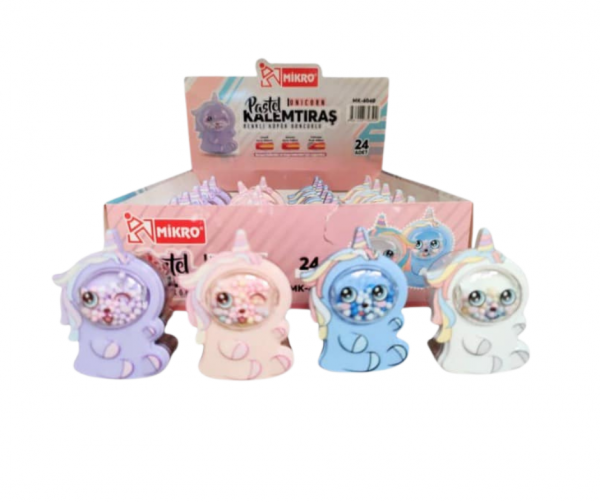 Mikro Kalemtıraş Unicorn Çift Bıçaklı Mk-4040-24 (24 Lü Paket) - Image 1