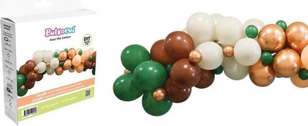 Balonevi Jungle Asorti Balon Dekorasyon Seti (70 Li Paket) - Image 1