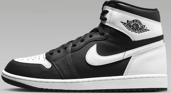 Nike Air Jordan 1 Retro High OG Unisex Sneaker Hakiki Deri Bilekli Günlük Spor Ayakkabı Siyah Beyaz - Image 1