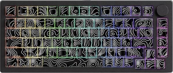Akko Monsgeek M1 V5 Contour Lines Black Rgb Kablosuz Hotswap Mekanik Gaming Klavye - Image 1