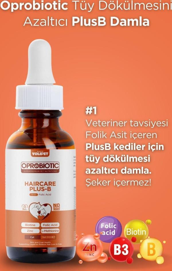 Oprobiotic Plusb Kediler İçin Tüy Dökülmesini Azaltıcı Damla 50Ml (Tüy Dökümü Önleyici) - Image 1