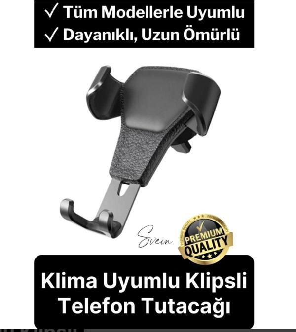 Qasul Universal Araç İçi Telefon Tutucu Klimalık Ve Havalandırma Tutucu - Image 1