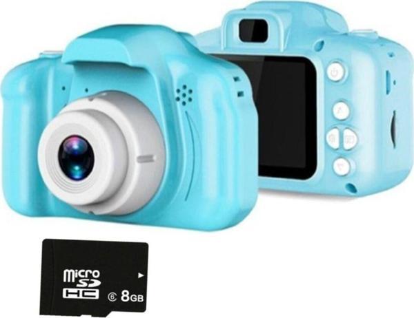 Blue İnter Cmr9 Çocuklar Için Mini Hd 1080P 5 Oyunlu Dijital Fotoğraf Makinesi 8Gb Hafıza Kartlı - Image 1