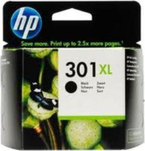 Hp Ch563Ee (301Xl) Sıyah Yuksek Kapasıtelı Murekkep Kartusu 480 Sayfa - Image 1