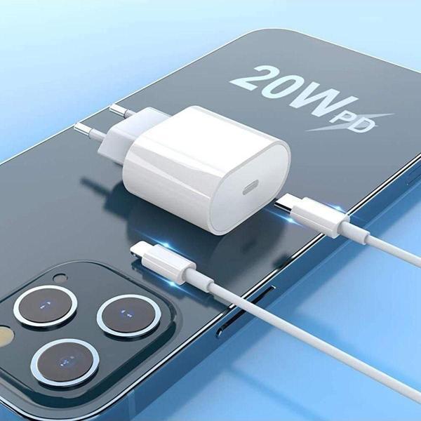 Teknomila Iphone Kablo Adaptör Set Iphone 11 / 12 / 13 / Pro / Pro Max Uyumlu Şarj Aleti Seti - Image 1