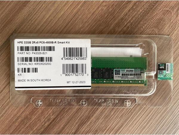 Hpe 32Gb (1X32Gb) Dual Rank X8 Ddr5-4800 Cas-40-39-39 Ec8 Registered Smart Memory Kit - Image 1