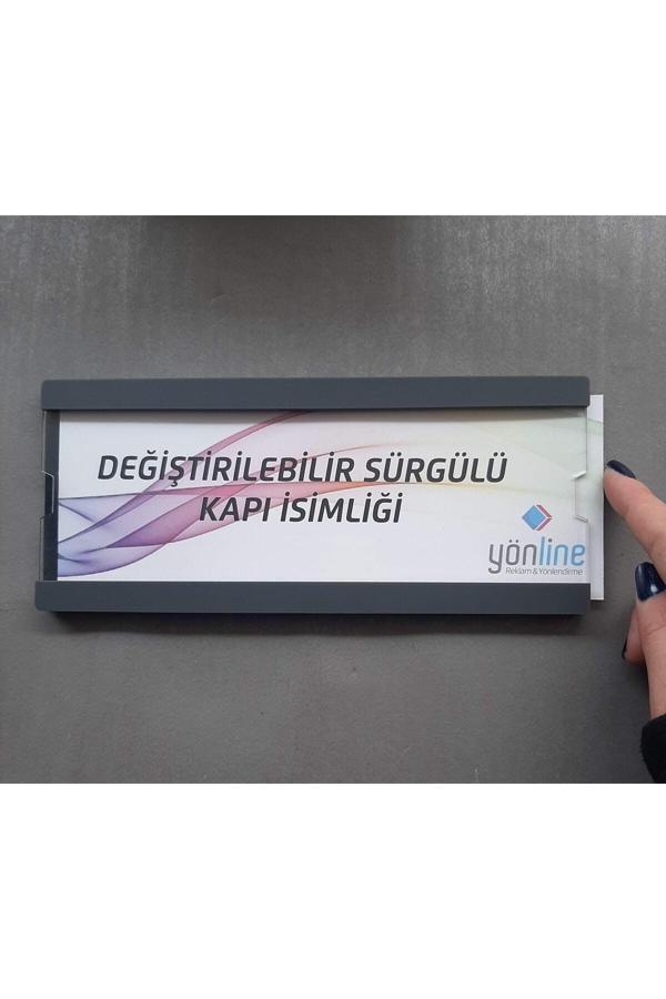 Yönline Değiştirilebilir Sürgülü Kapı Isimliği - Image 1