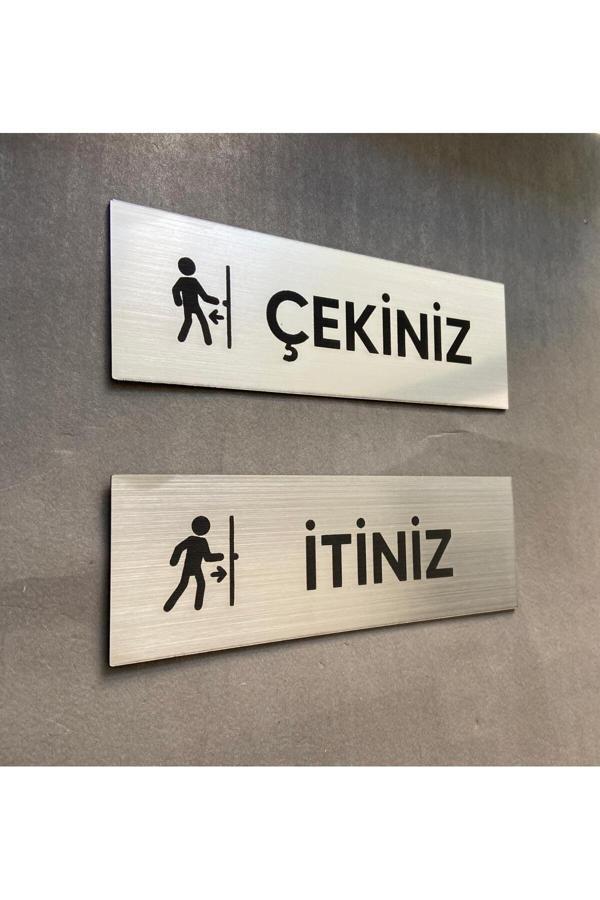 Yönline Metalic Seri Itiniz-Çekiniz Set Kapı Isimliği - Image 1