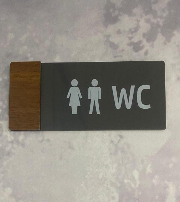Yönline Wooden Serisi Wc Yönlendirme Tabelası - Image 1