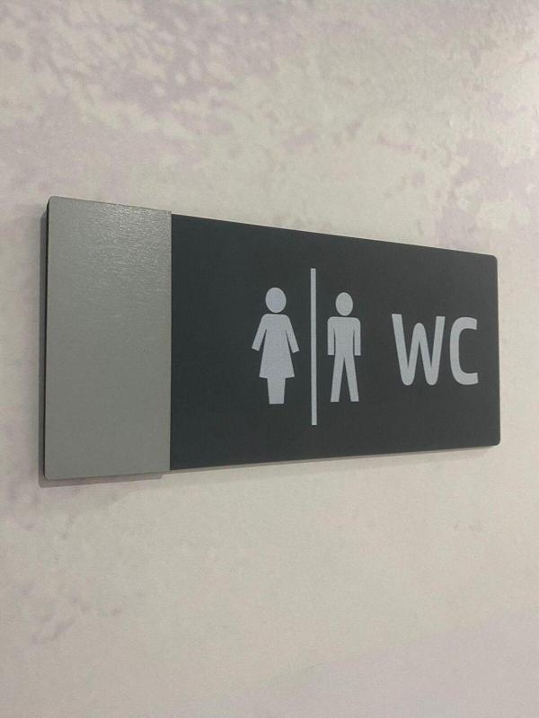Dekokonsept Mat Klasik Seri Wc Yönlendirme Tabelası - Image 1
