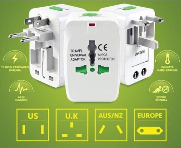 Narita Nrt-640 Universal Amerikan Ingiliz Yurtdışı Seyahat Priz Fiş Çevirici Dönüştürücü - Image 1