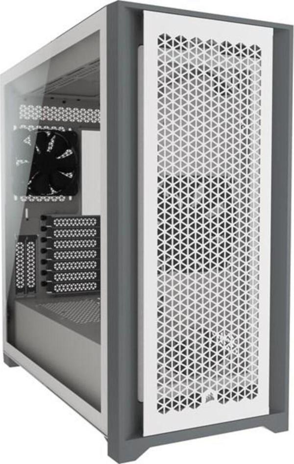 Corsair Corsaır Cc-9011211-Ww 5000D Aırflow Temperlı Cam Yan Panel Mıd Tower Bılgısayar Kasası Beyaz - Image 1