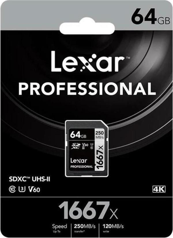 Lexar Professional 64Gb 250Mb/S Sdxc Hafıza Kartı - Image 1