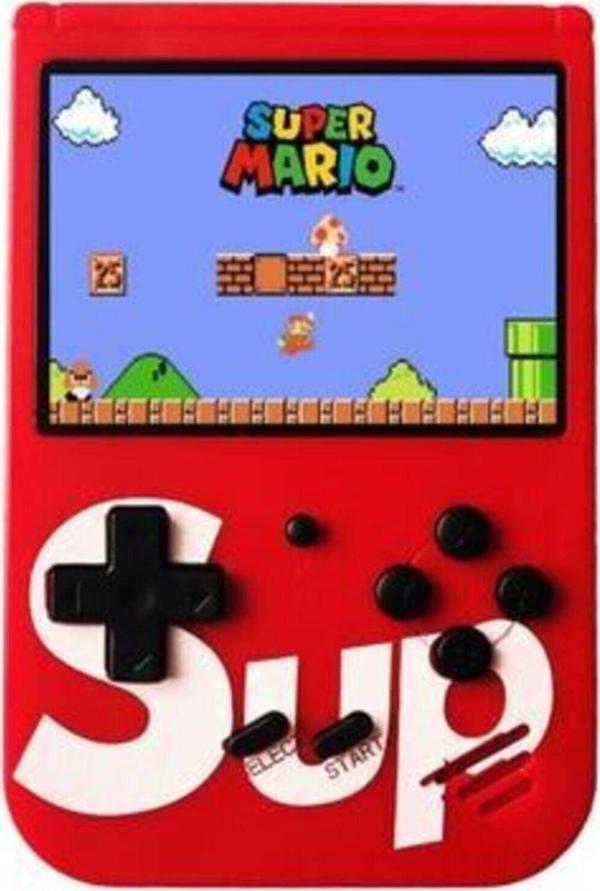 Sup Retro Kırmızı 400 Nostalji Oyunlu Mini Atari - Image 1
