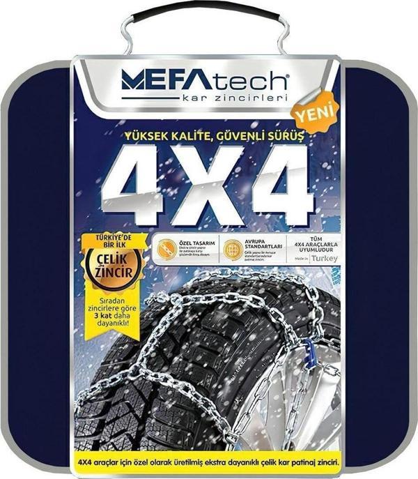 Mefatech Kar Lastik Zinciri 275/55R17 Binek Suv Minibüs 4X4 Tipi Takmatik Kolay Montaj - Image 1