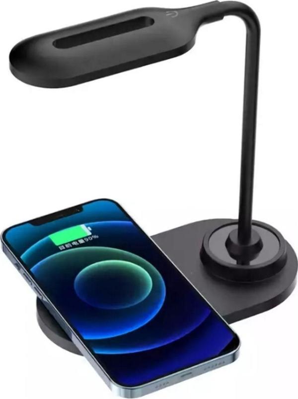 Teknomila Kablosuz Şarj Standlı Masaüstü Usb Lamba 3 Modlu - Image 1