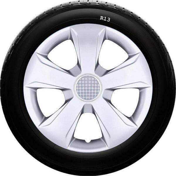 Sjs Alfa Romeo Uyumlu 13 Inc Kırılmaz Sks Jant Kapağı 1 Takım 4 Adet No:102 - Image 1