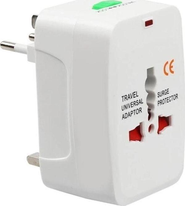 Blue İnter Evrensel Uluslararası Fiş Adaptörü Bağlantı Noktası Dünya Seyahat Güç Şarj Dönüştürücü Fiş - Image 1