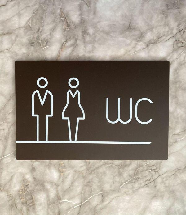 Yönline Bitter Serisi Lux Wc Yönlendirme Levhası - Image 1