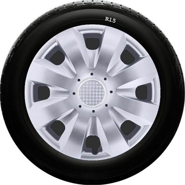 Sjs Sks Skoda Jant Kapağı 15 Inç Kırılmaz 1 Takım 4 Adet No:321 - Image 1