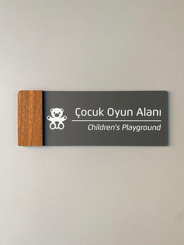 Yönline Wooden Serisi Çocuk Oyun Alanı Yönlendirme Levhası - Image 1