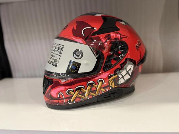 KASK SHIRO KATANA SV PSYCO TURUNCU/BORDO - Image 1